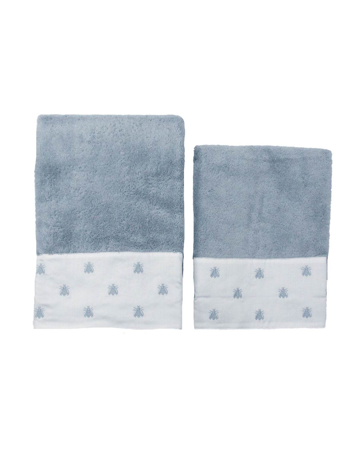 Asciugamani Coppia 1+1 Biancheria Api Satin 1+1 Mastro Raphael - evabiancheria